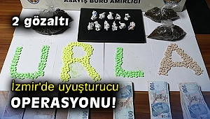 İzmir'de uyuşturucu operasyonu: 2 gözaltı
