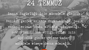 İzmir Gazeteciler Cemiyeti: 24 Temmuz basın özgürlüğü için mücadele günüdür