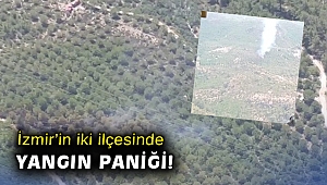 İzmir’in iki ilçesinde yangın paniği!