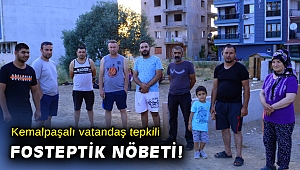 Kemalpaşa'da vatandaştan foseptik nöbeti!