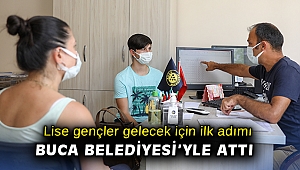 Lise gençler gelecek için ilk adımı Buca Belediyesi’yle attı
