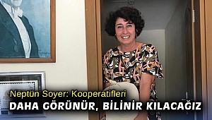 Neptün Soyer: Kooperatifleri daha görünür, bilinir kılacağız