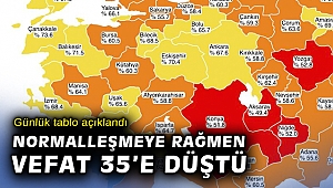Son 24 saatte korona virüsten 35 kişi hayatını kaybetti