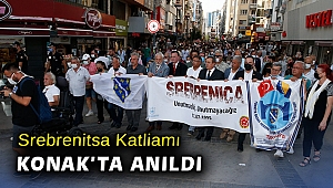 Srebrenitsa Katliamı Konak’ta anıldı