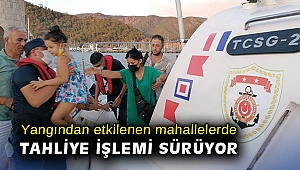 Yangından etkilenen mahallelerde tahliye işlemi sürüyor