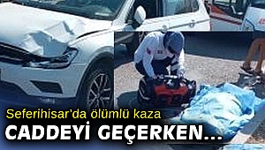 Yaya geçidinde otomobil çarpan yaşlı kadın hayatını kaybetti