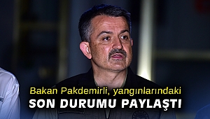 Bakan Pakdemirli, orman yangınlarındaki son durumu paylaştı