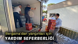 Bergama Belediyesi’nden orman yangınları için yardım seferberliği