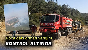 Foça’daki orman yangını kontrol altında