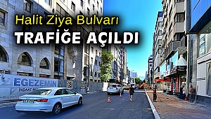 Halit Ziya Bulvarı trafiğe açıldı