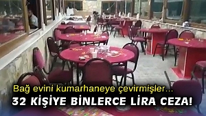 İzmir’de bağ evine kumar operasyonu: 32 kişiye binlerce lira ceza kesildi