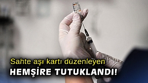 İzmir’de sahte aşı kartı düzenleyen hemşire tutuklandı
