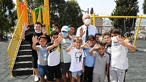 Karabağlar Belediyesi tarafından yaptırılan park törenle açıldı