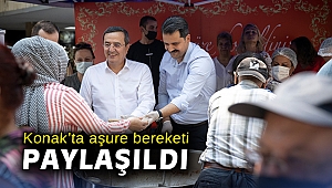 Konak’ta aşure bereketi paylaşıldı