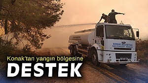 Konak’tan yangın bölgesine destek