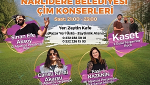 Narlıdere Belediyesi Çim Konserleri başlıyor