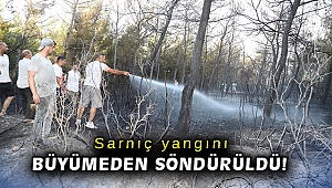 Sarnıç yangını büyümeden söndürüldü!