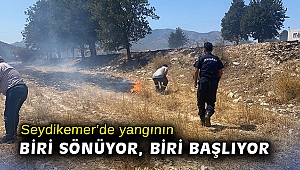 Seydikemer’de yangının biri sönüyor, biri başlıyor