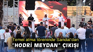 Temel atma töreninde Başkan Sandal'dan
