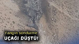 Yangın söndürme uçağı düştü!