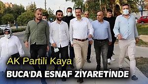 AK Partili Kaya Buca'da esnaf ziyaretinde