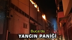 Buca'da orman ürünleri deposunda yangın