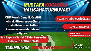 CHP Konak Gençlik'ten anlamlı turnuva