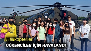 Helikopterler öğrenciler için havalandı