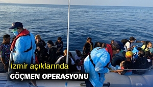 İzmir açıklarında göçmen operasyonu