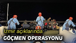 İzmir açıklarında göçmen operasyonu