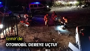 İzmir’de otomobil dereye uçtu!
