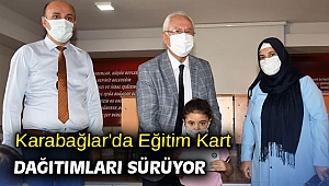 Karabağlar'da Eğitim Kart dağıtımları sürüyor
