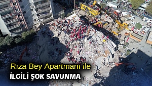 Rıza Bey Apartmanı ile ilgili şok savunma