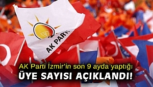 AK Parti İzmir'in son 9 ayda yaptığı üye sayısı açıklandı!