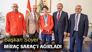 Başkan Soyer Miraç Saraç’ı ağırladı