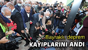 BAYRAKLI, DEPREMDE YAŞAMINI YİTİREN CANLARI ANDI
