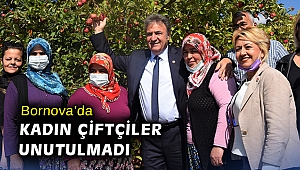 Bornova’da kadın çiftçiler unutulmadı