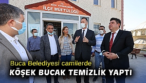Buca Belediyesi camilerde köşek bucak temizlik yaptı