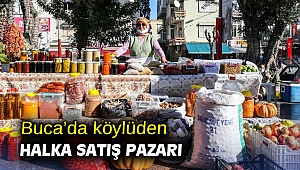 Buca’da köylüden halka satış pazarı
