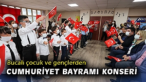 Bucalı çocuk ve gençlerden Cumhuriyet Bayramı konseri