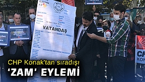 CHP Konak'tan sıradışı 'zam' eylemi