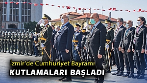 Cumhuriyet Bayramı kutlamaları çelenk töreniyle başladı