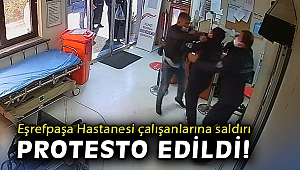 Eşrefpaşa Hastanesi çalışanlarına saldırı protesto edildi