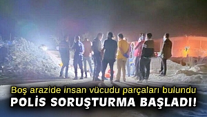 İzmir'de boş arazide insan vücudu parçaları bulundu