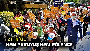 İzmir'de hem yürüyüş hem eğlence