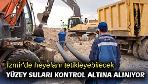 İzmir'de heyelanı tetikleyebilecek yüzey suları kontrol altına alınıyor