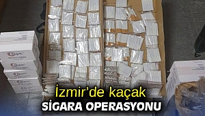 İzmir’de kaçak sigara operasyonu