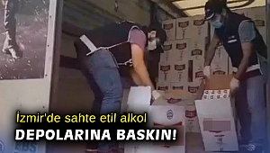İzmir'de sahte etil alkol depolarına baskın: 8 gözaltı