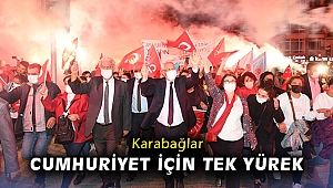 Karabağlar Cumhuriyet için tek yürek