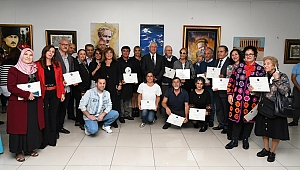 Karabağlar'da 'Cumhuriyet Daima V' sergisi törenle açıldı